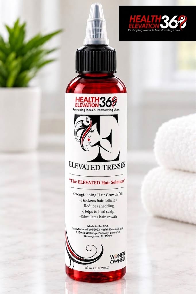 Elevated Tresses website- black watermark